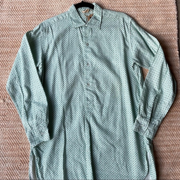 Vintage Green Henley Shirt - Picture 1 of 10